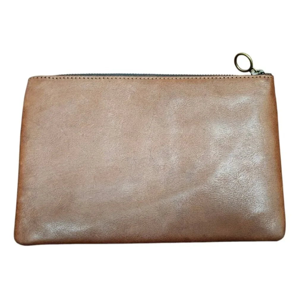 Madewell Pouch Wallet Coin Bag Animal Print Cheetah Calf Hair Textured Case